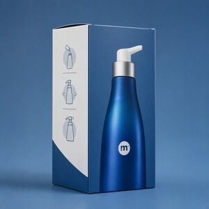 Method Hand Soap‎ Bottle Unisex OS Blue NEW Reusable Aluminum Pump Kit